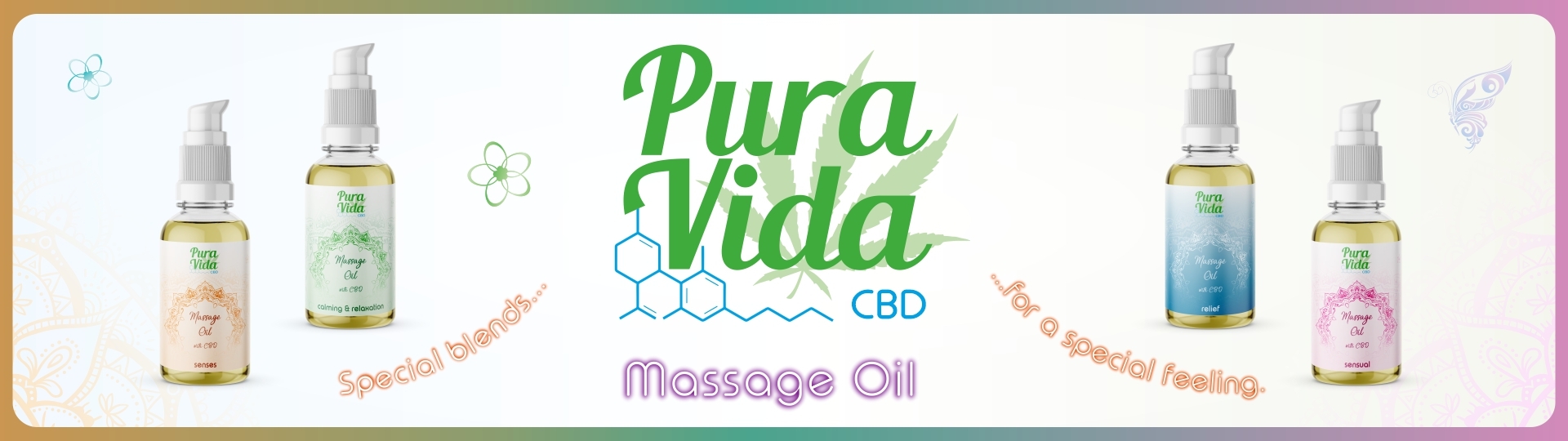 Pura Vida CBD Massage Oil